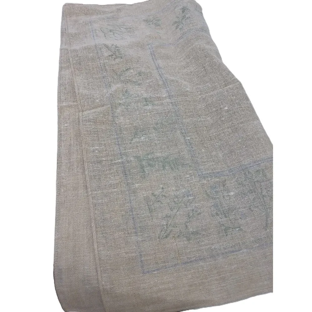Vintage Frösö Handtryck Swedish Linen Tablecloth 25